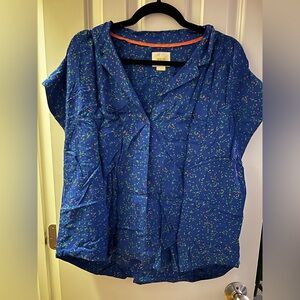 Mauve button down top